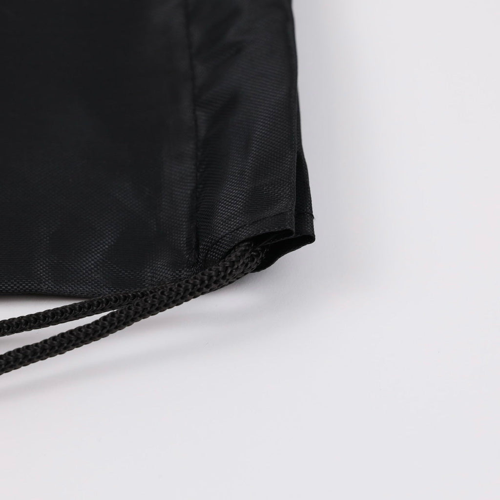 Black Draw String Sackpack Bag