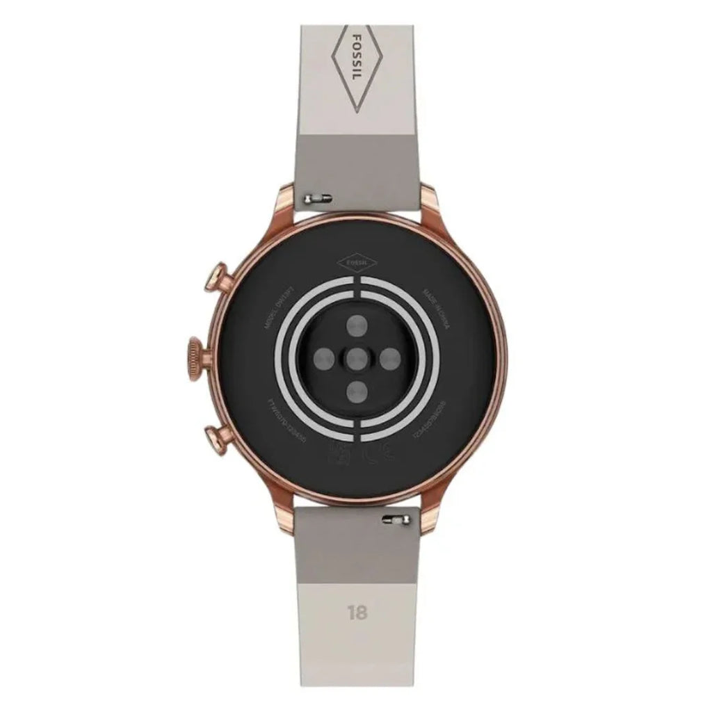 Fossil - Gen 6 Smartwatch 42mm Gray Leather - Gray - FTW6079V