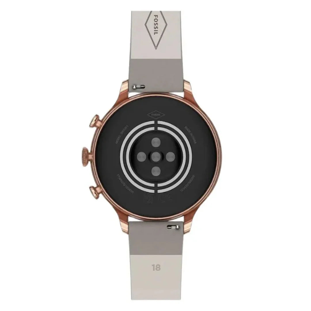 Fossil - Gen 6 Smartwatch 42mm Gray Leather - Gray - FTW6079V