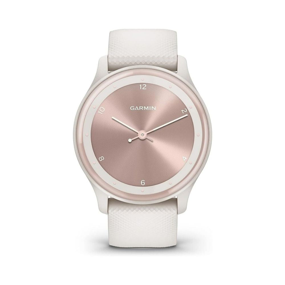 Garmin v¡vomove Sport 40mm Peach Gold With White Silicone Band - 010-02566-01