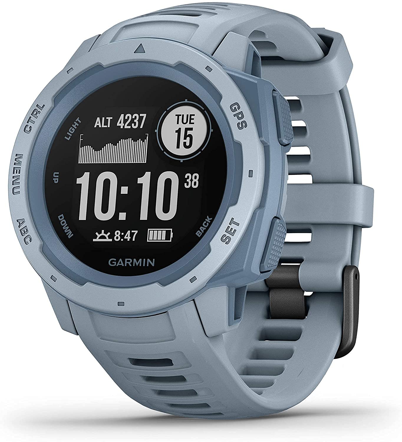 Garmin - Instinct GPS Smartwatch 45mm Fiber-Reinforced Polymer - Sea Foam - 010-02064-05
