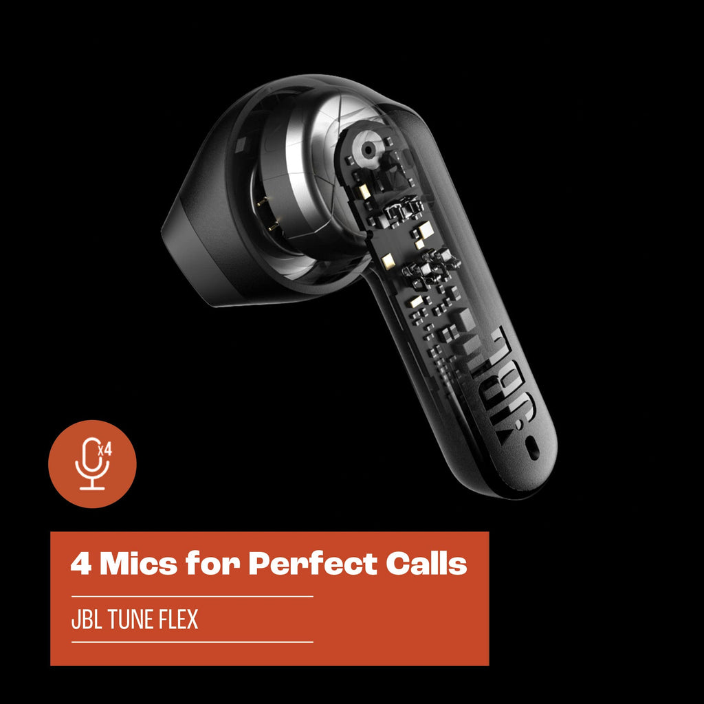 JBL Tune Flex True Wireless Noise Cancelling Earbuds - Black - JBLTFLEXBLKAM