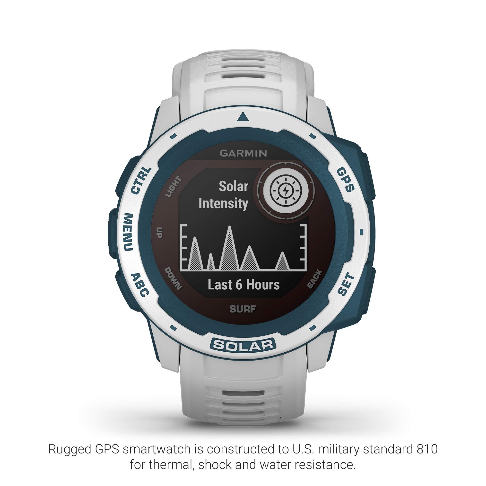 Garmin Instinct Solar Surf Edition GPS Smartwatch (Cloudbreak) - 010-02293-18