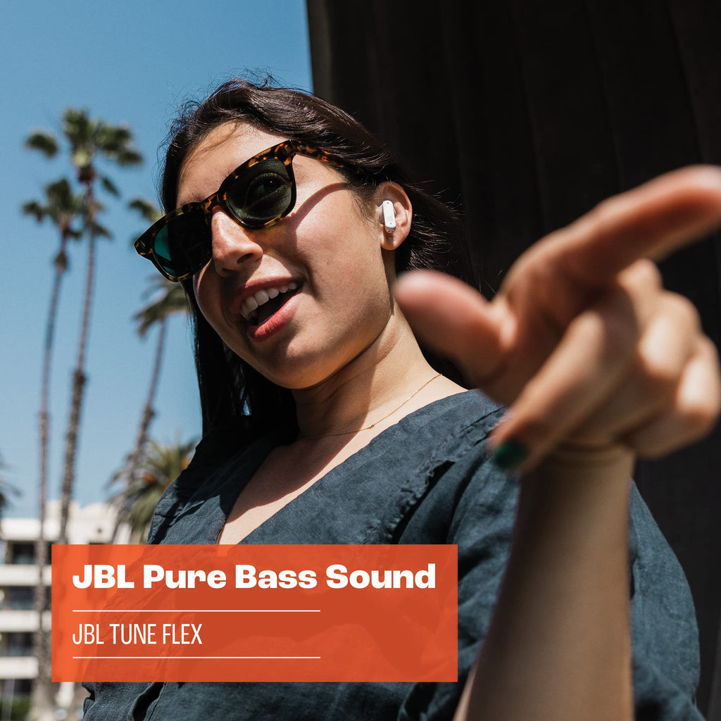 JBL Tune Flex True Wireless Noise Cancelling Earbuds - Black - JBLTFLEXBLKAM