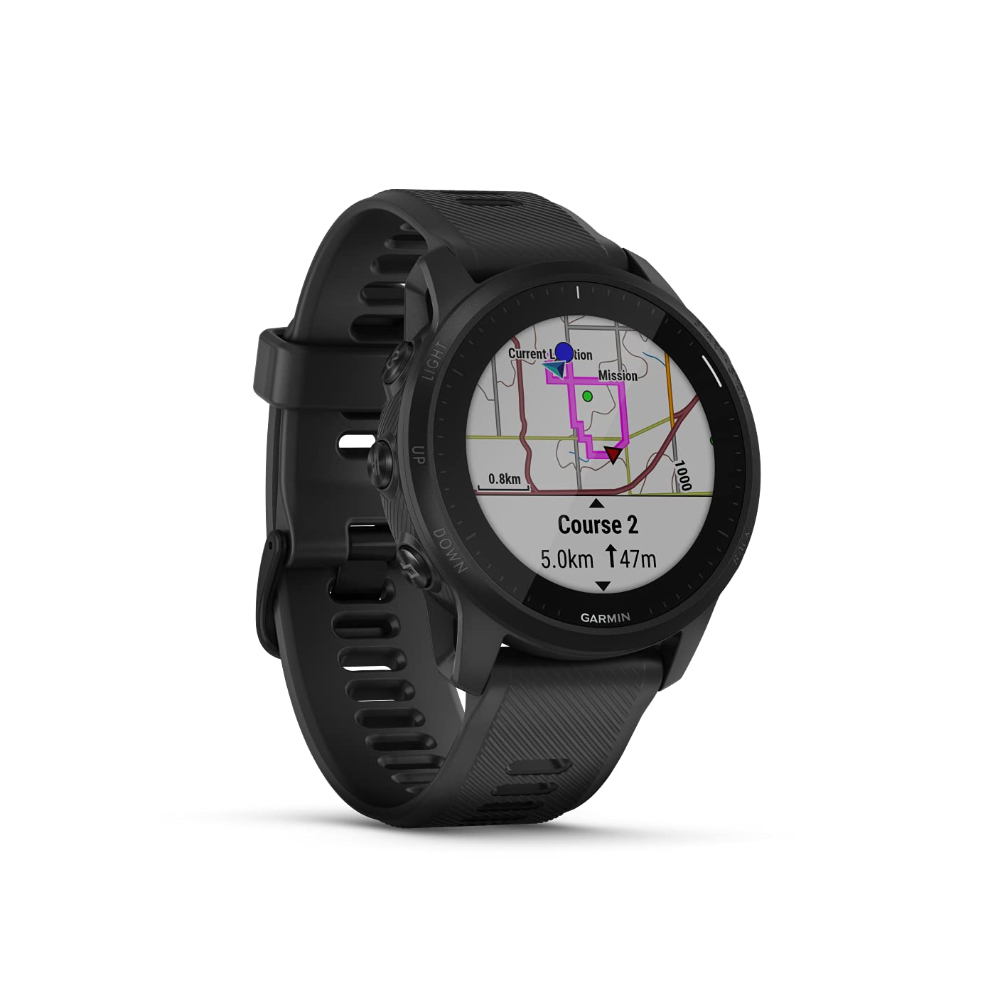 Garmin Forerunner 945 LTE Smartwatch 44mm Black Case w/ Black Silicone Band - 010-02383-00
