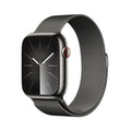 Apple Watch Series 9 (GPS + Cellular) 45mm Graphite Stainless Steel Case with Graphite Milanese Loop - MRMX3LL/A