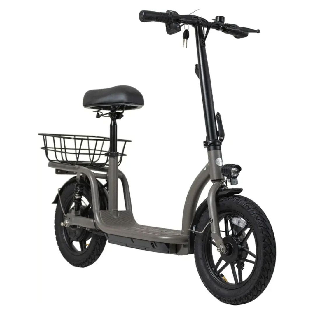 GoTrax - FLEX VOYAGER Electric Scooter w/15mi Operating Range & 15.5mph Max Speed - Gray - Good Condition