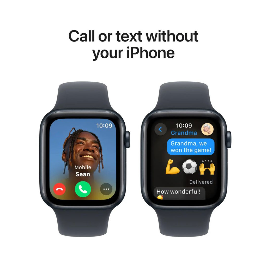 Apple Watch SE 2nd Generation (GPS) 44mm Aluminum Case with Midnight Sport Band - M/L - Midnight