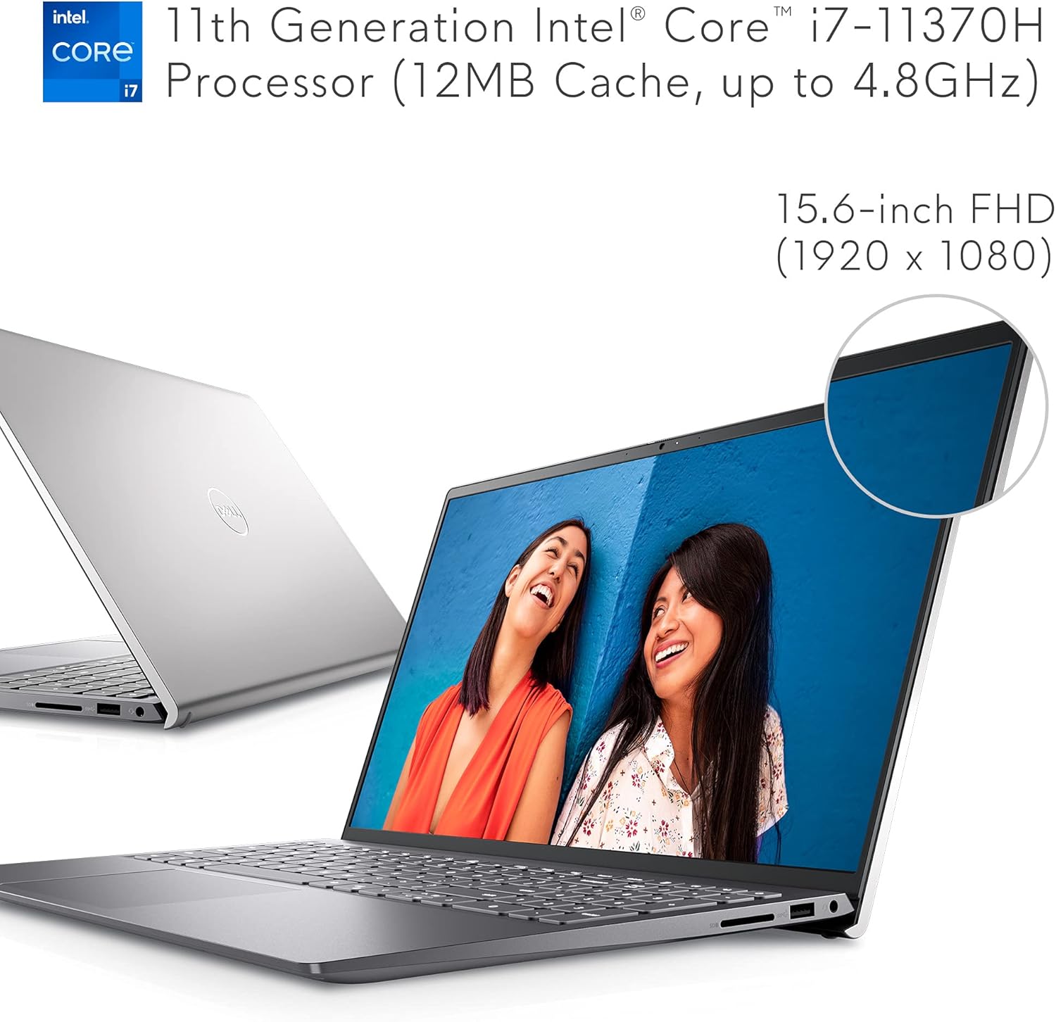 Dell Inspiron 14 5410/5418 - i7-11390H - 16GB RAM - 512GB SSD - Silver