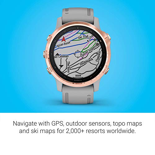 Garmin - f?nix 6S Sapphire GPS Smartwatch 42mm  - Rose Gold - 010-02159-20