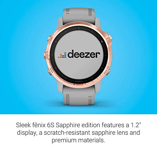 Garmin - f?nix 6S Sapphire GPS Smartwatch 42mm  - Rose Gold - 010-02159-20