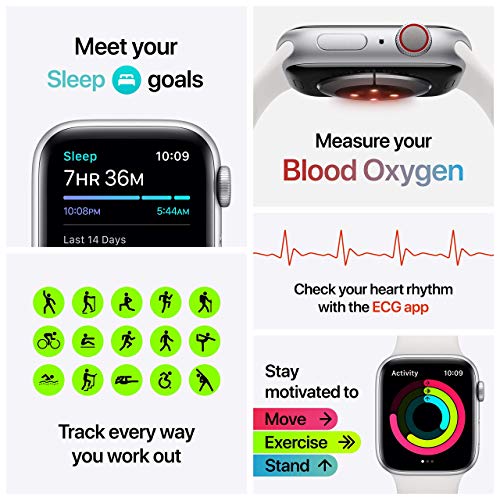 Apple Watch Series 6 40mm GPS+Cellular - Graphite Stainless Steel with Black Sport Band - M02Y3LL/A