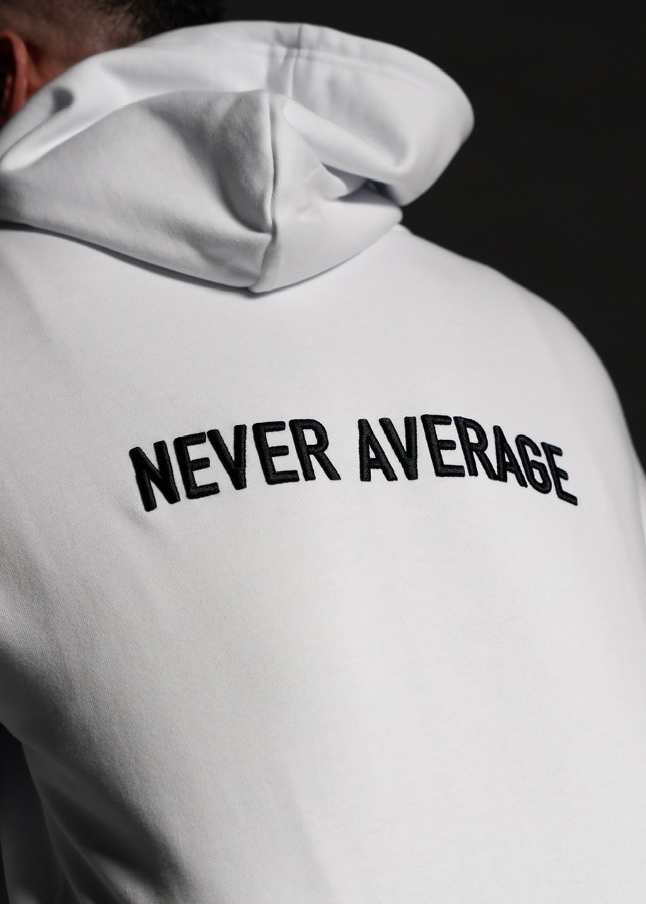 Arctic White Zip Up Hoodie