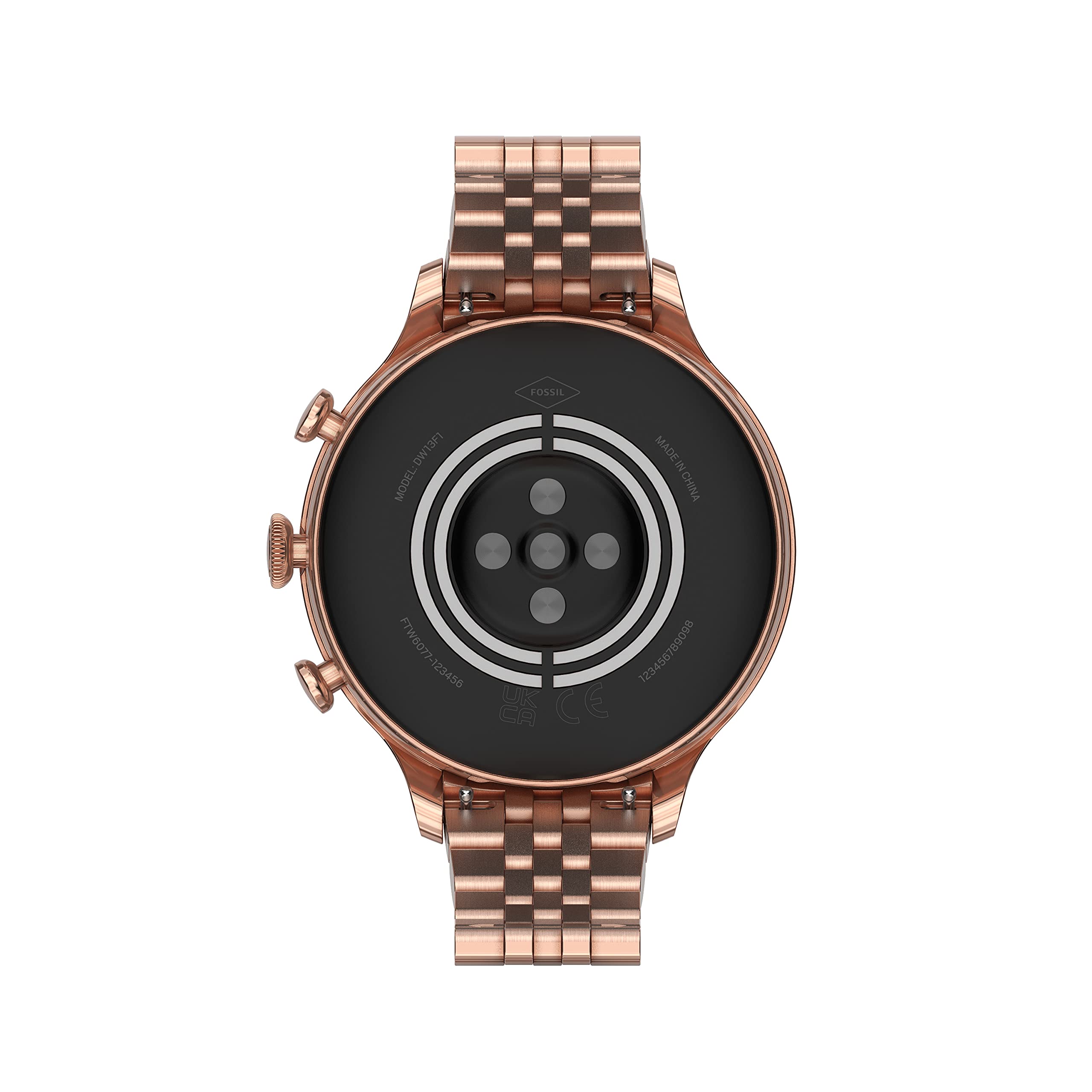 Fossil Gen 6 Smartwatch 42mm Rose Gold-Tone Stainless Steel - Rose Gold - FTW6077V