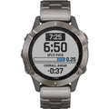 Garmin - f?nix 6 Sapphire Smartwatch 47mm Titanium - 010-02158-22