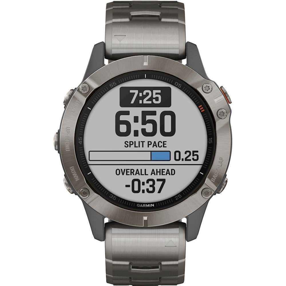 Garmin - f?nix 6 Sapphire Smartwatch 47mm Titanium - 010-02158-22