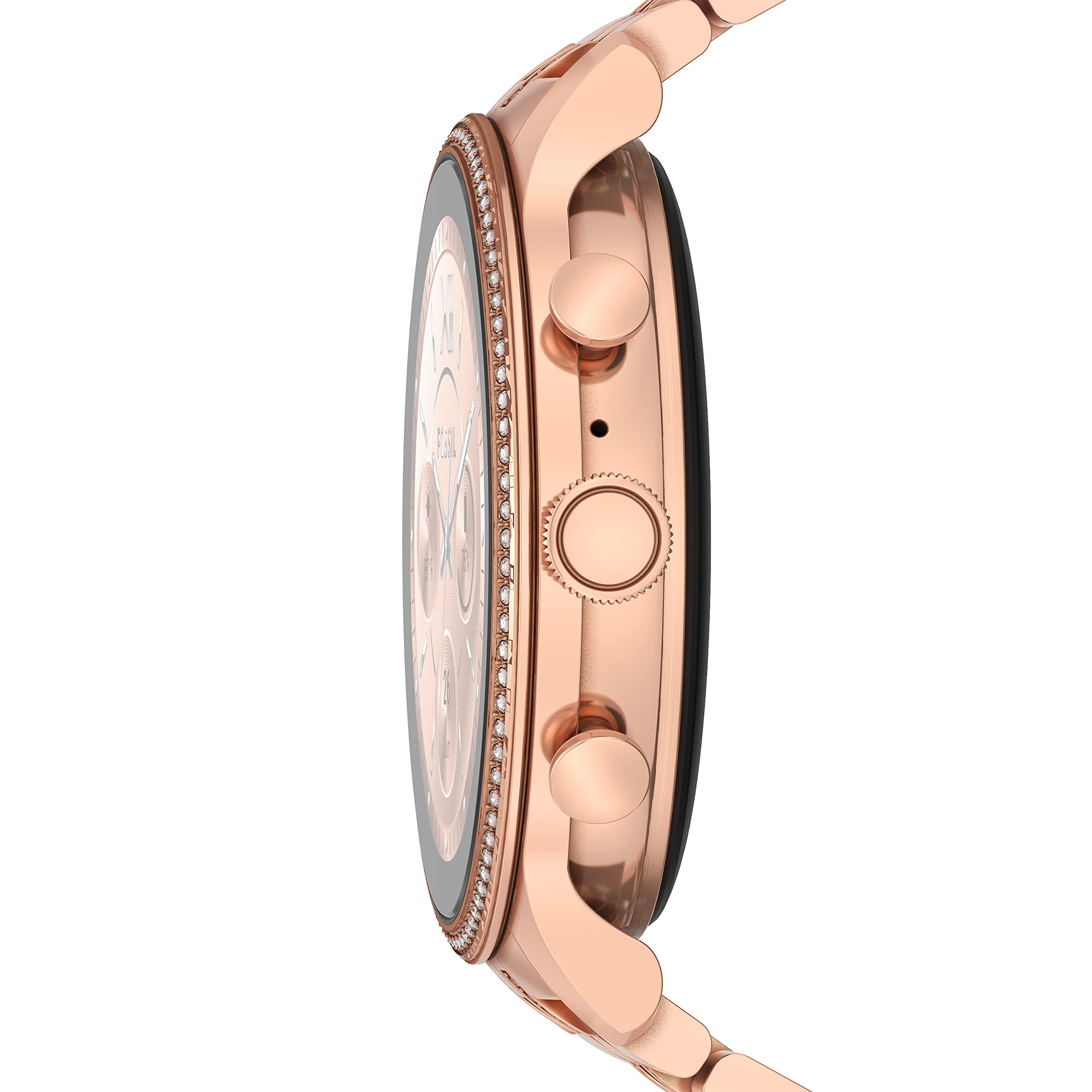 Fossil Gen 6 Smartwatch 42mm Rose Gold-Tone Stainless Steel - Rose Gold - FTW6077V