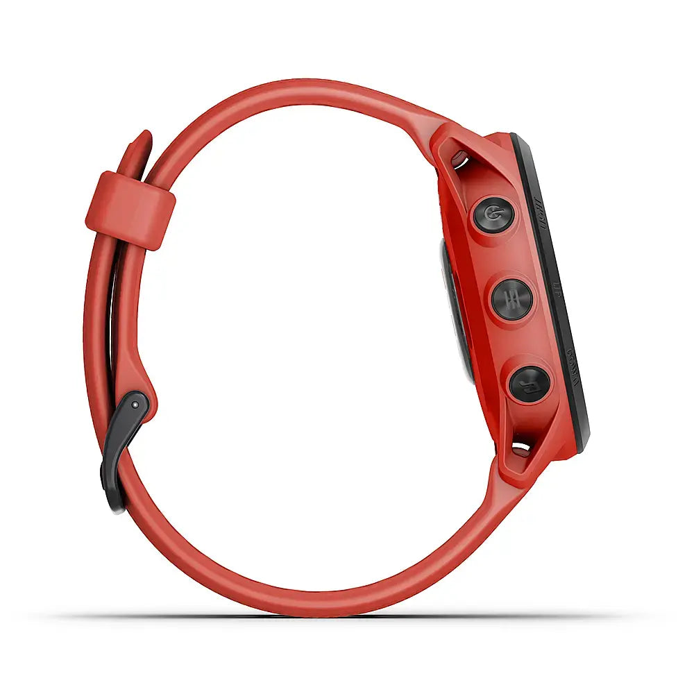 Garmin Forerunner 745 GPS Watch 30mm - Fiber Magma Red w/ Red Silicone Band - 010-02445-02