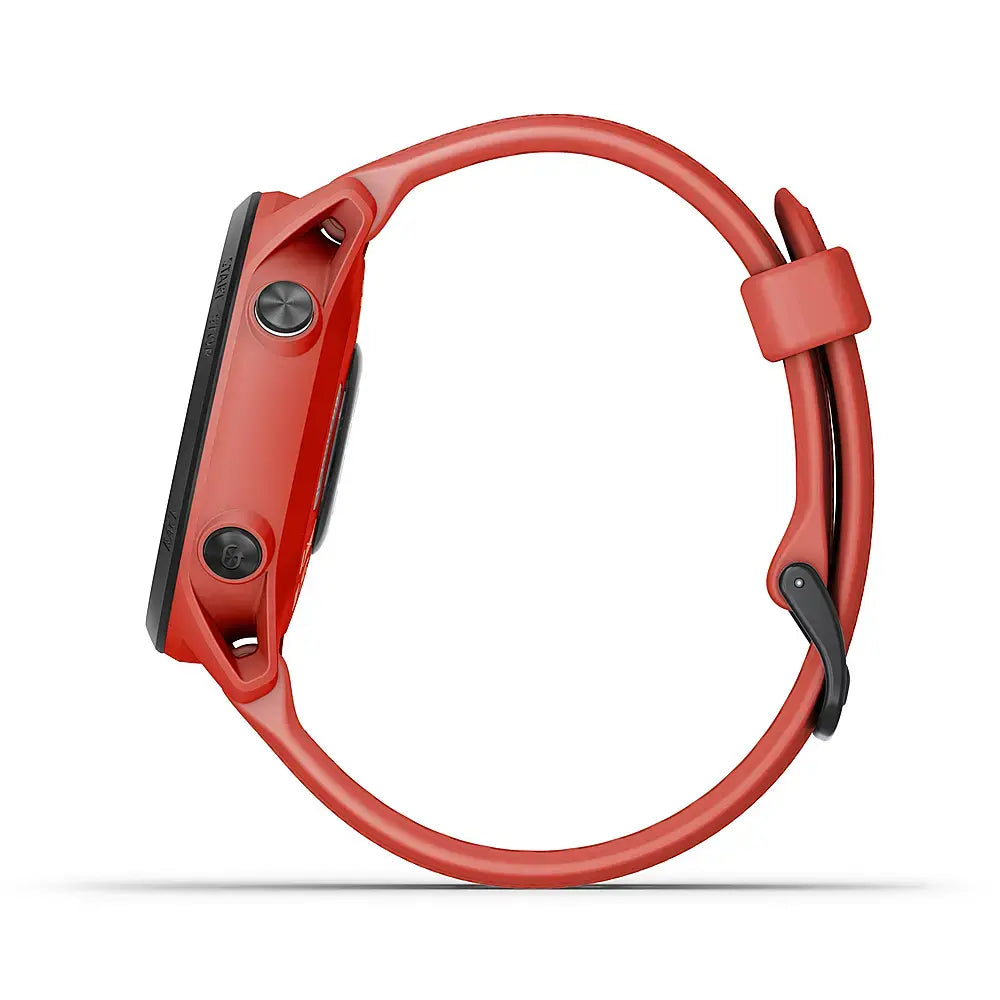 Garmin Forerunner 745 GPS Watch 30mm - Fiber Magma Red w/ Red Silicone Band - 010-02445-02