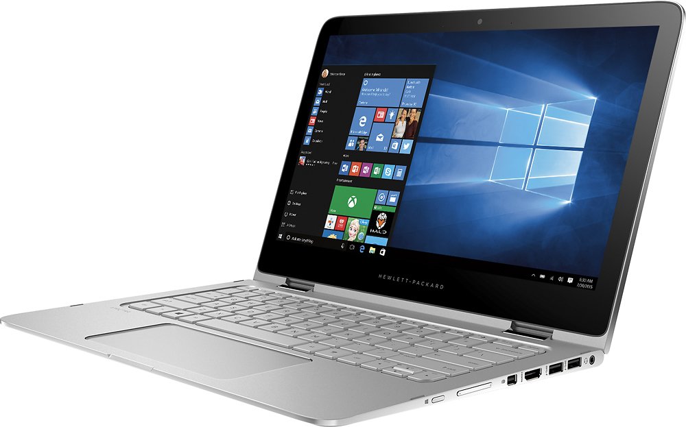 HP Spectre x360 2-in-1 13.3" Touch-Screen Laptop - Intel Core i7-5500U - 8GB RAM - 256GB SSD - Natural Silver - 13-4101dx