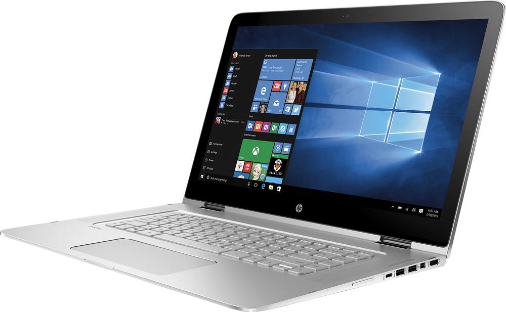 HP Spectre x360 2-in-1 15.6" 4K Touch-Screen Laptop - Intel Core i7-6500U - 16GB RAM - 256GB SSD - Silver - 15-AP012DX