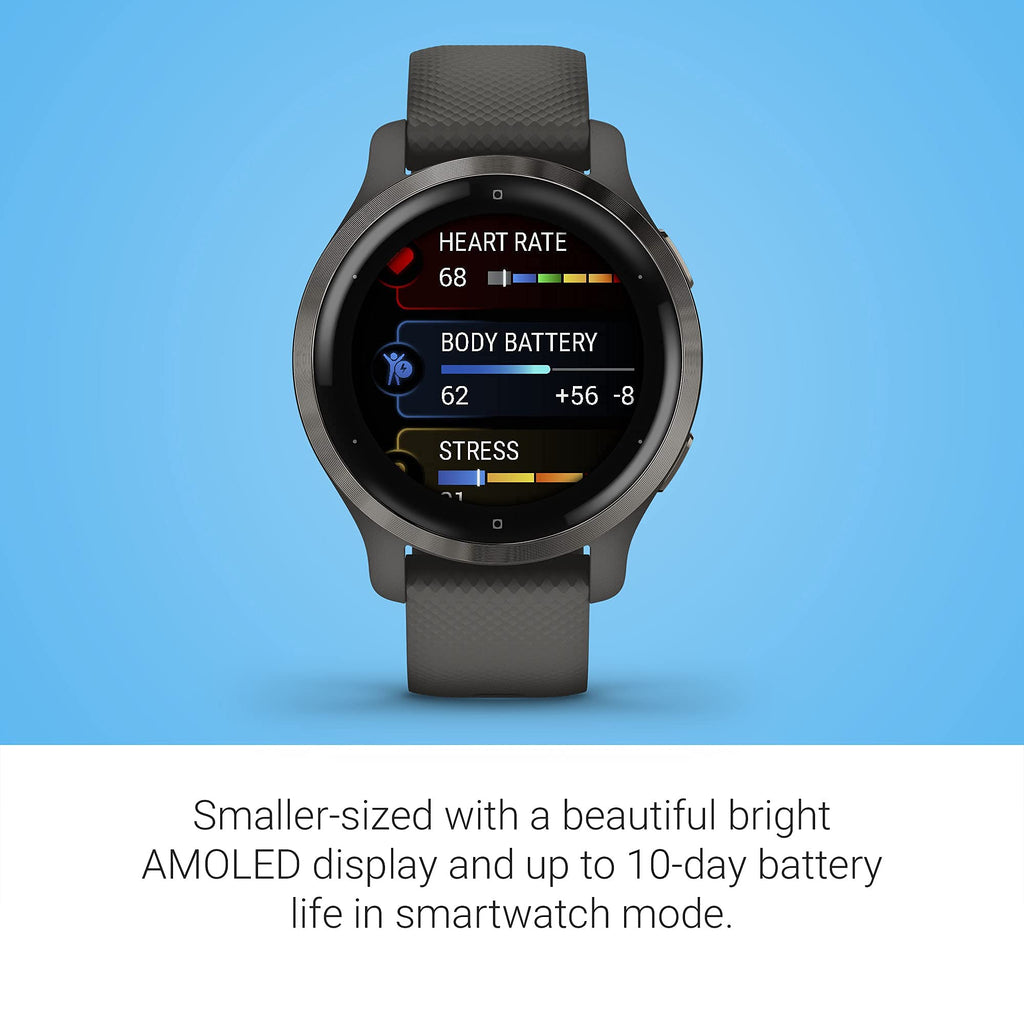 Garmin Venu 2S GPS Smartwatch 28mm Fiber-Reinforced Polymer - 010-02429-00