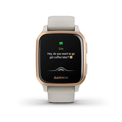 Garmin Venu Sq Music Edition GPS Smartwatch 33mm - Light Sand - 010-02426-01