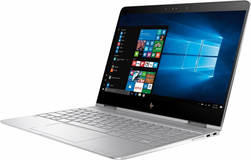 HP - Spectre x360 13-AC013DX 2-in-1 13.3in Touch-Screen Laptop - Intel Core i7-7500U - 8GB RAM - 256GB SSD - Natural silver