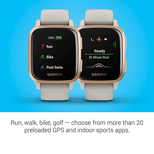 Garmin Venu Sq Music Edition GPS Smartwatch 33mm - Light Sand - 010-02426-01