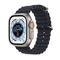 Apple Watch Ultra (GPS + Cellular) 49mm Titanium Case with Midnight Ocean Band - MQET3LL/A