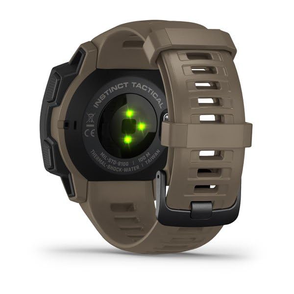 Garmin Instinct Tactical, Rugged GPS Watch, Tan - 010-02064-71