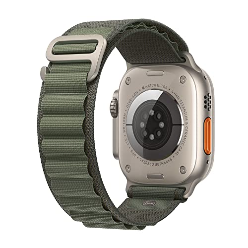 Apple Watch Ultra GPS+Cel 49MM - Green Alpine Loop - Med - Titanium - MQEW3LL/A