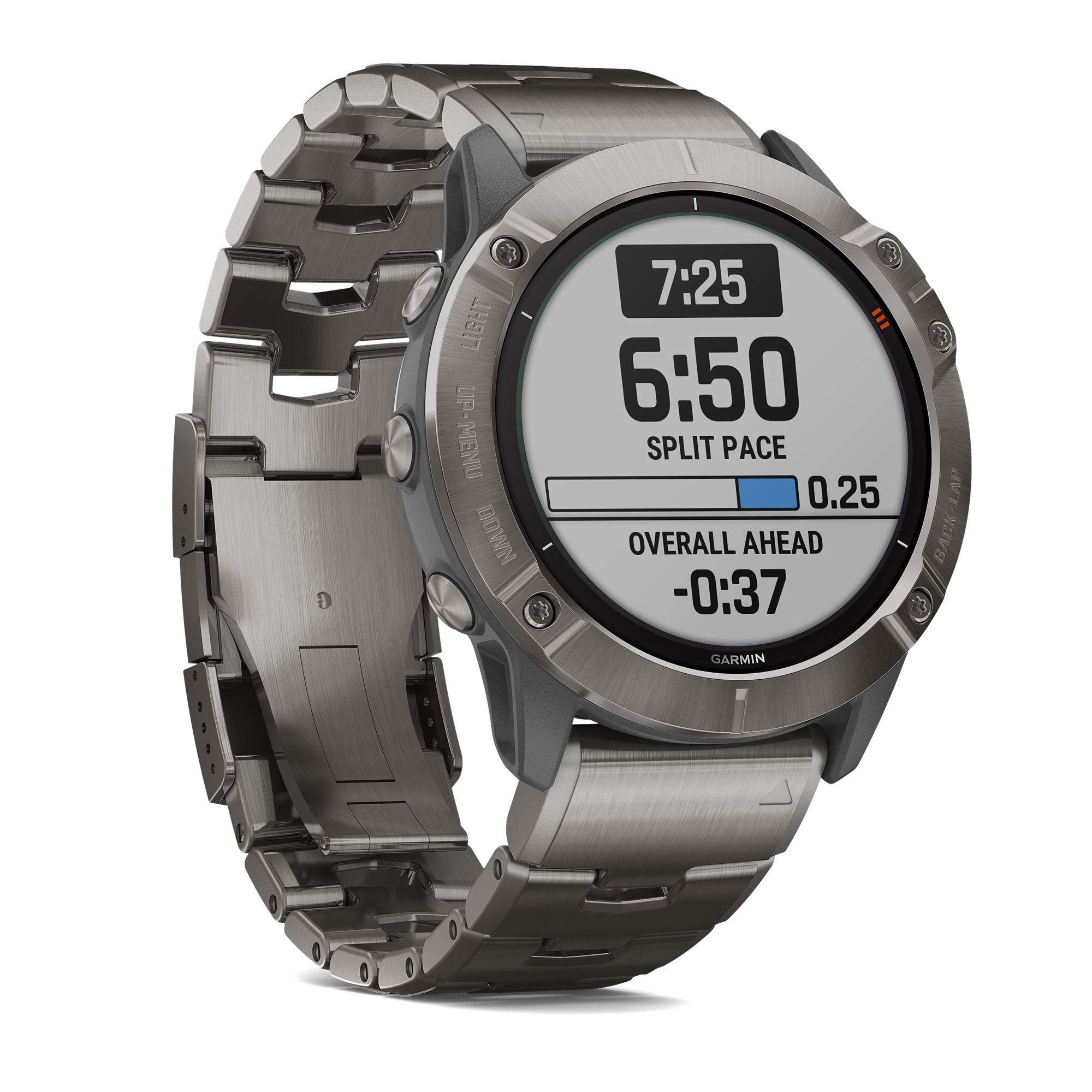 Garmin Fenix 6X Pro Solar 51mm - Titanium With Vented Titanium Bracelet - 010-02157-23