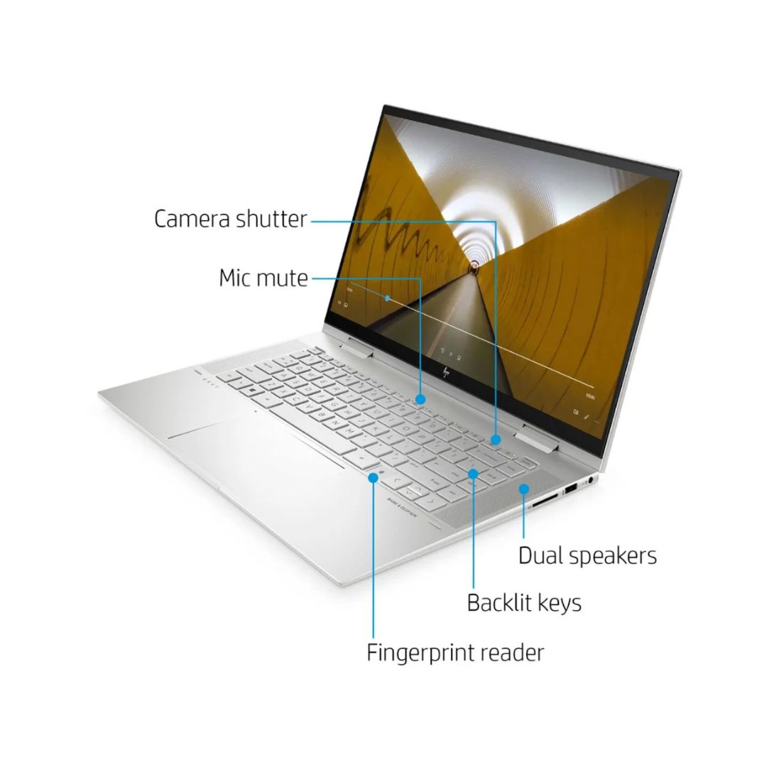 HP ENVY 2-in-1 15.6" FHD Touch-Screen Laptop - Intel Core i7-1195G7 - 16GB RAM - 512GB SSD + 32GB Optane - 15M-ES1023DX
