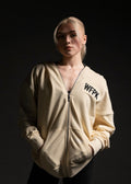 Cream Zip Up Hoodie