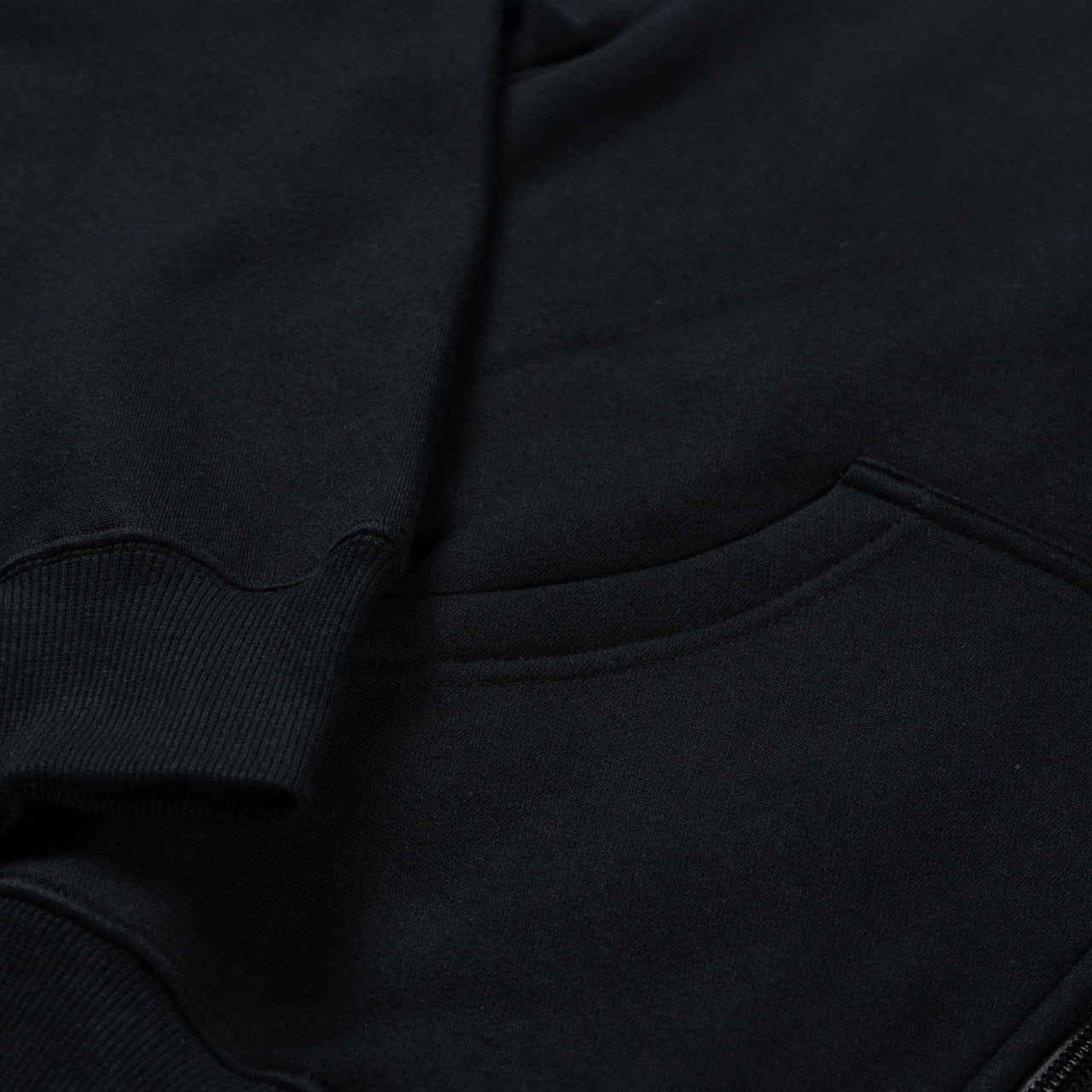 Gothic Black Full Zip Hoodie (SALE)