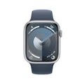 Apple Watch Series 9 (GPS) 45mm Aluminum Case with Winter Blue Sport Loop - Adj -Silver - MR9F3LL/A