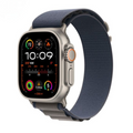Apple Watch Ultra 2 (GPS + Cellular) 49mm Titanium Case with Blue/Black Trail Loop - S/M - Titanium