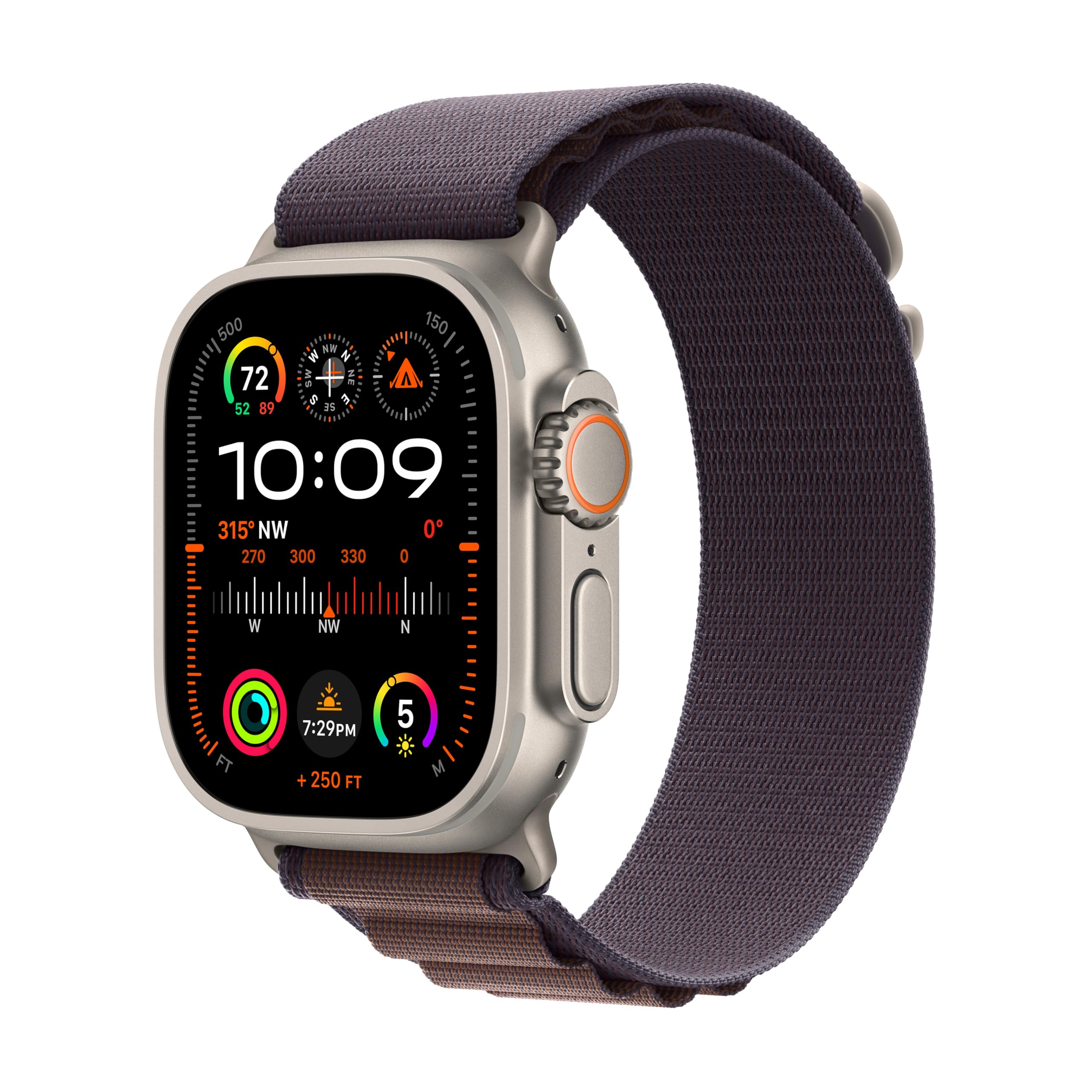 Apple Watch Ultra 2 (GPS + Cellular) 49mm Titanium Case with Indigo Alpine Loop with Blood Oxygen - MRER3LL/A