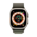 Apple Watch Ultra GPS+Cel 49MM - Green Alpine Loop - Med - Titanium - MQEW3LL/A