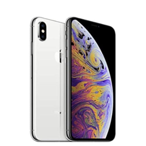 AT&T - Apple iPhone XS Max, 64GB, Silver - MT5W2LL/A