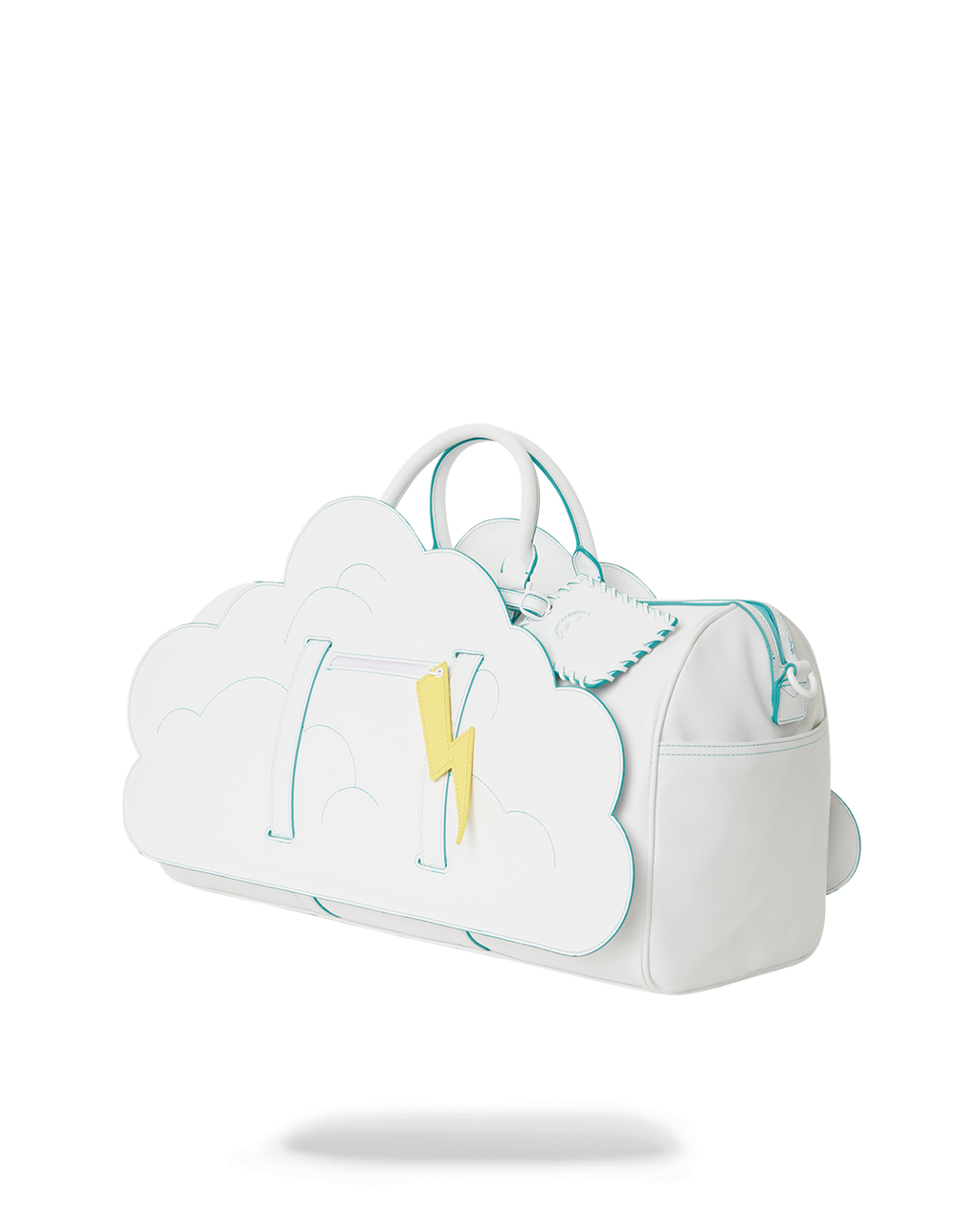 CLOUDY WITH A CHANCE OF SHARK DUFFLE
