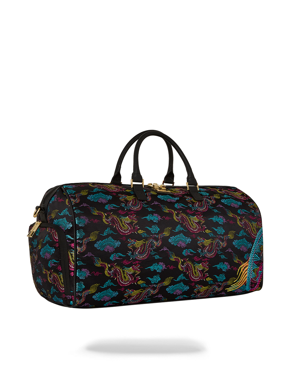 EMBROIDERED DRAGONS DUFFLE