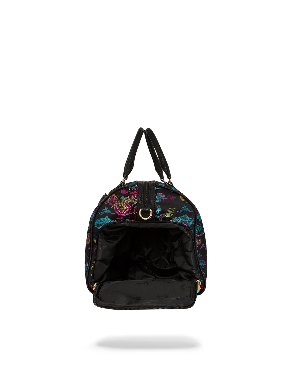EMBROIDERED DRAGONS DUFFLE