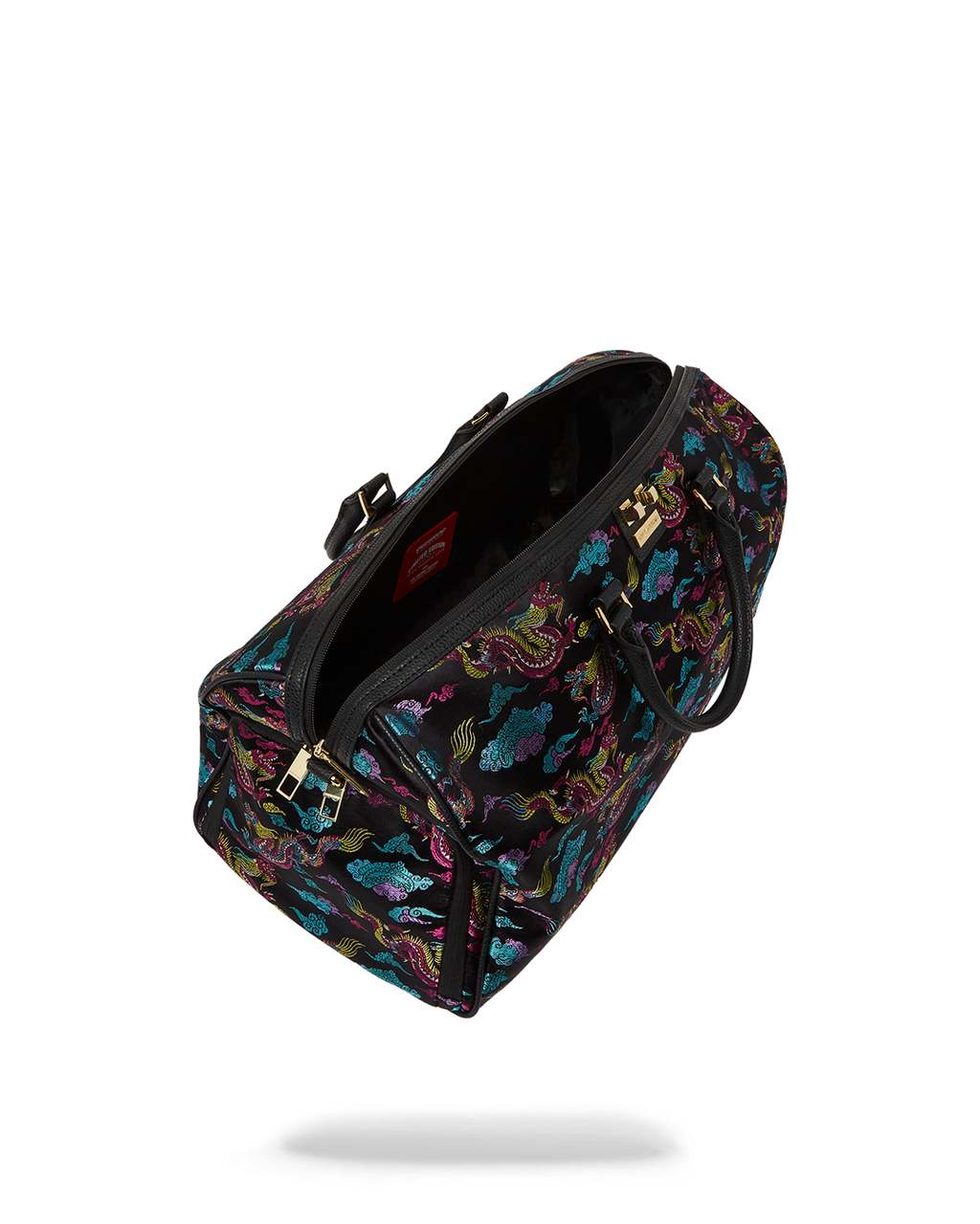 EMBROIDERED DRAGONS DUFFLE