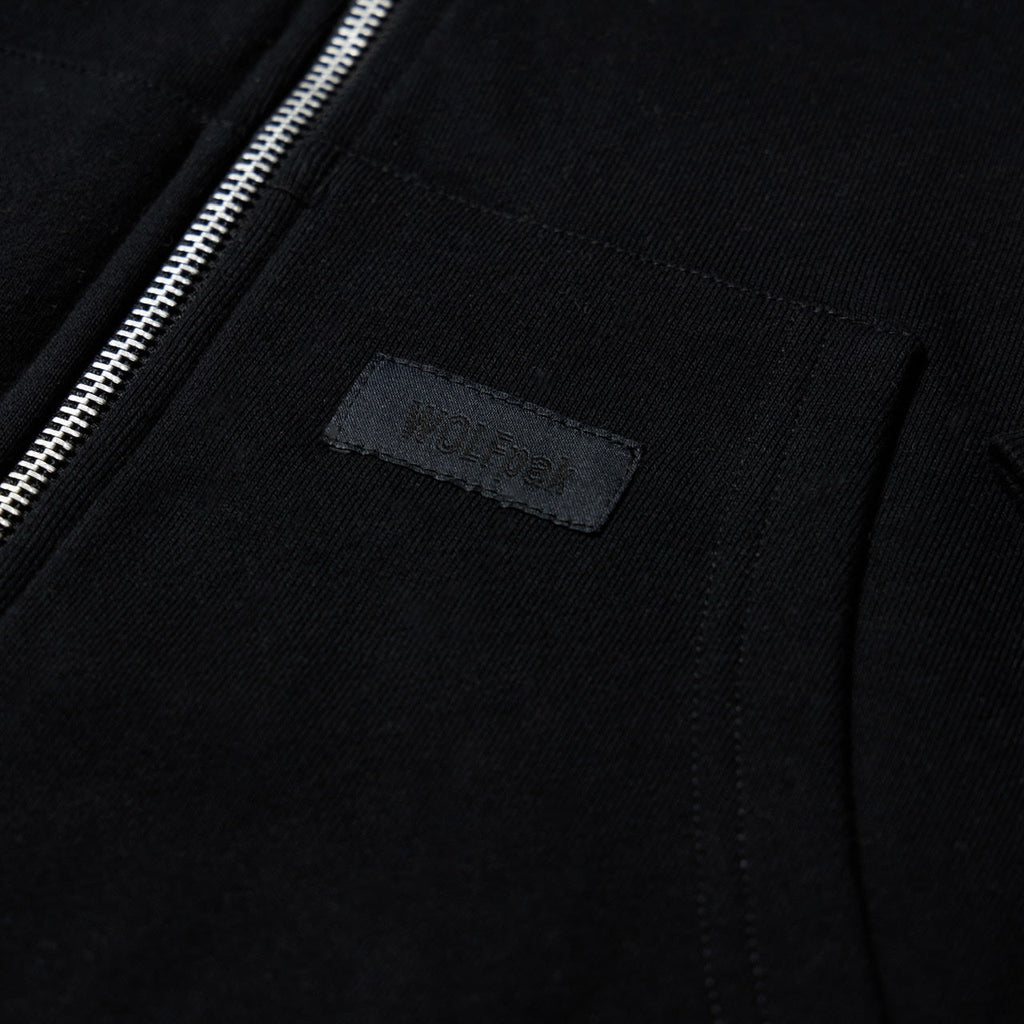 Alpha Black Zip Up Hoodie (SALE)