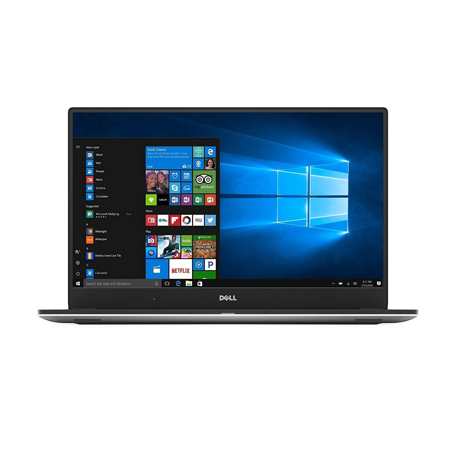 Dell XPS 15 9560 FHD - Intel Core i7-7700HQ - 16GB RAM - 256GB SSD - GTX 1050 - Windows 10