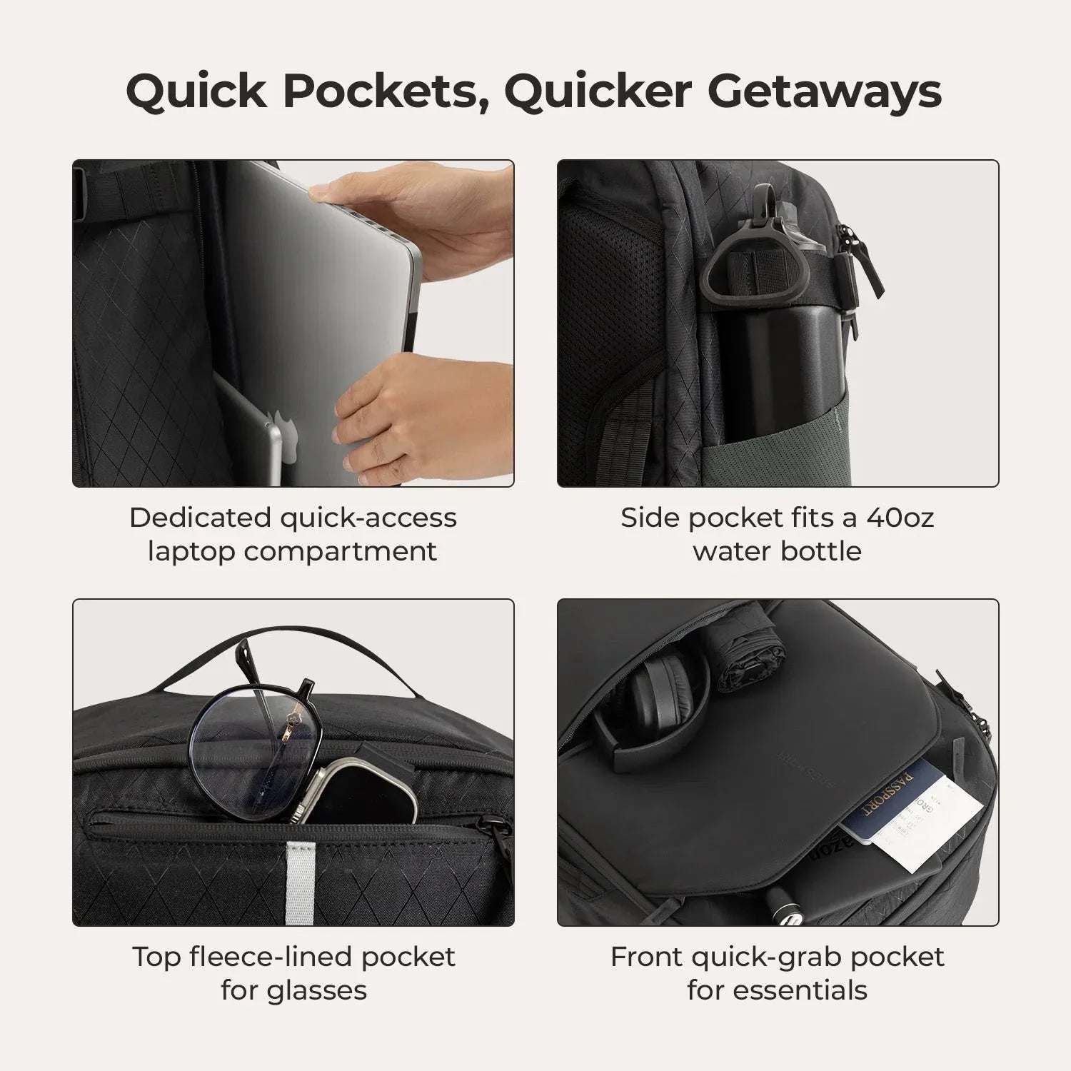 Dense 40L Travel Pack