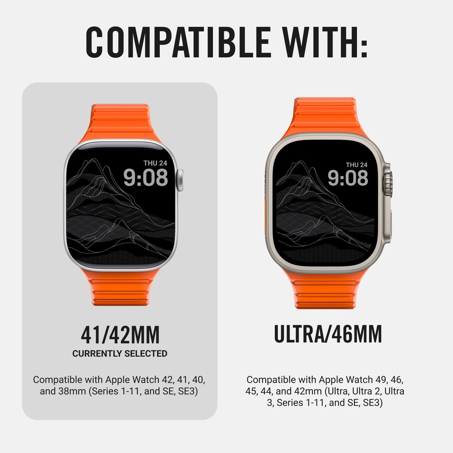 Everyday Watch Straps - 41/42mm - Basecamp Orange