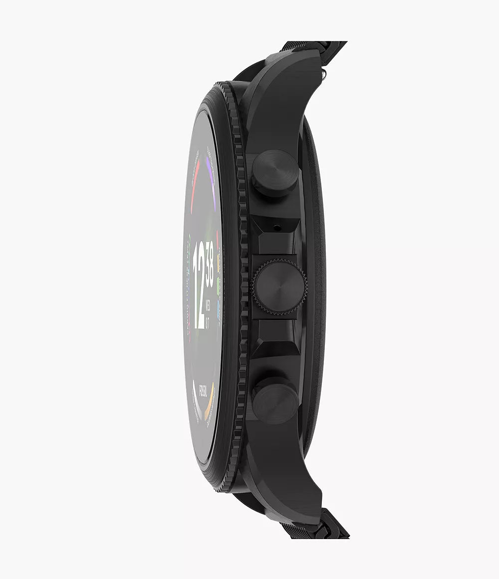 Fossil Gen 6 Smartwatch Black Stainless Steel Mesh - FTW4066V